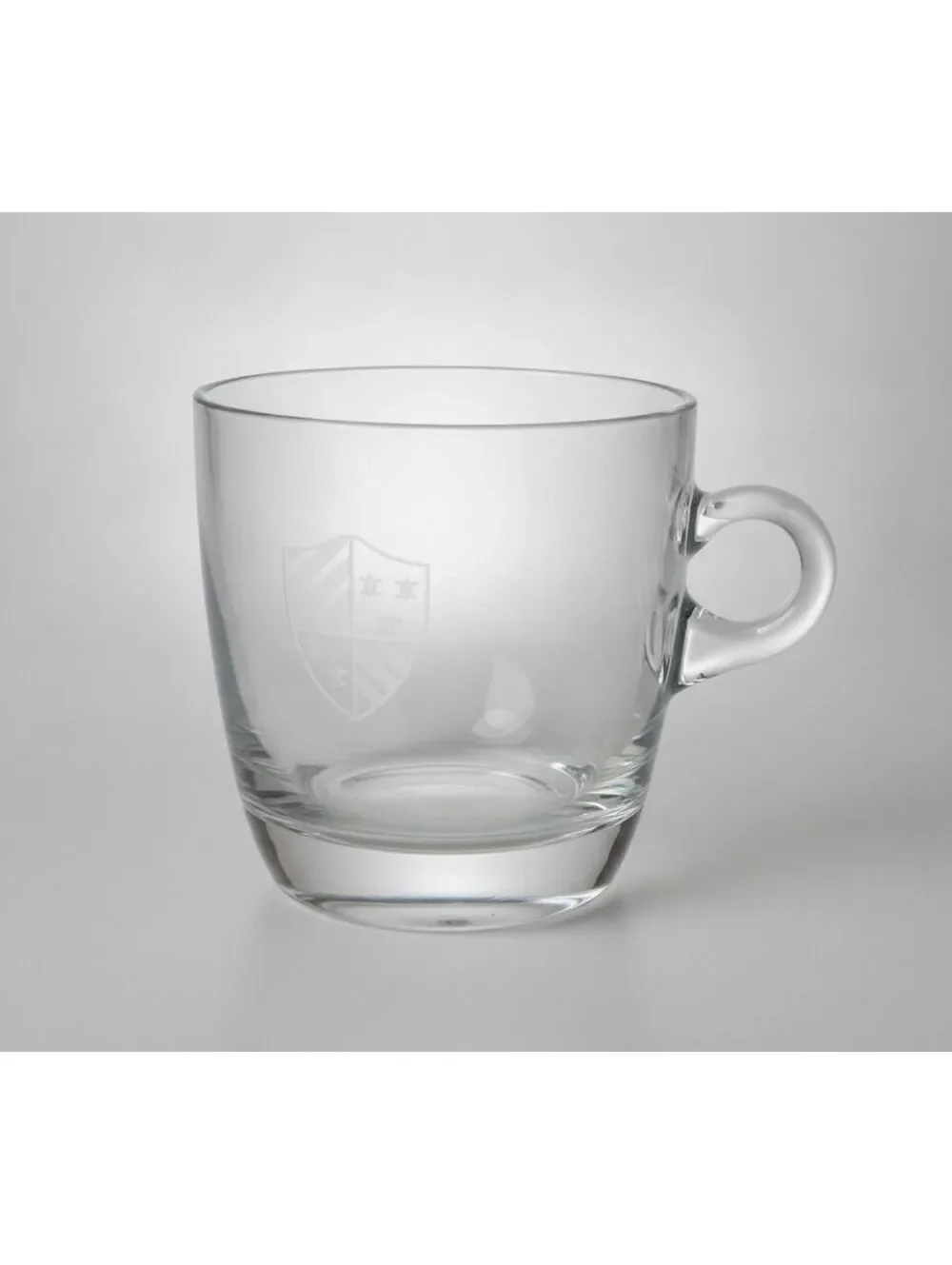 Luxury Polish-Made Crystal Ice Bucket Etched w Coat of Arms & Looped Handles
